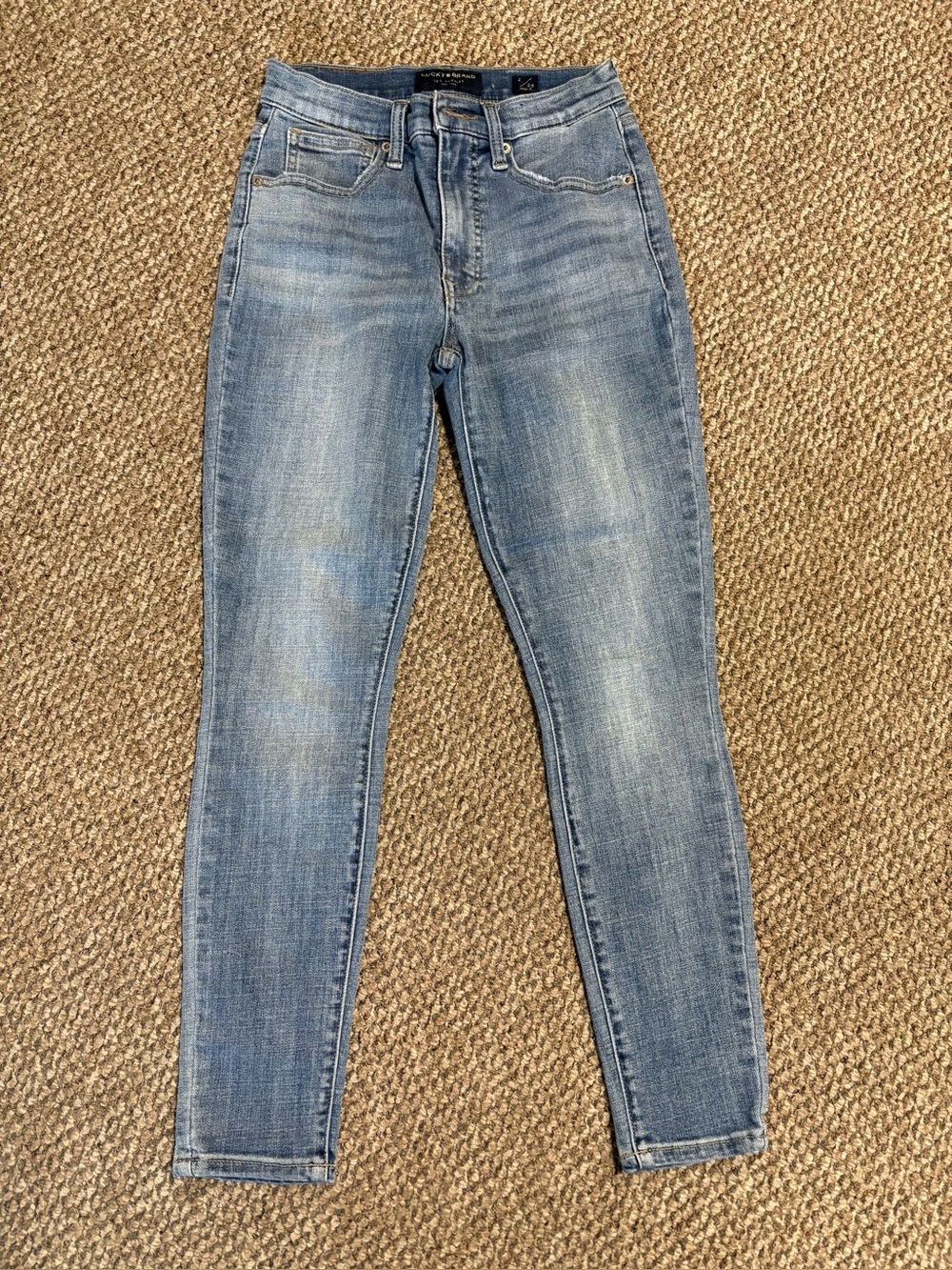 Lucky Brand, high-rise skinny Bridget denim, size 2/26 ankle.